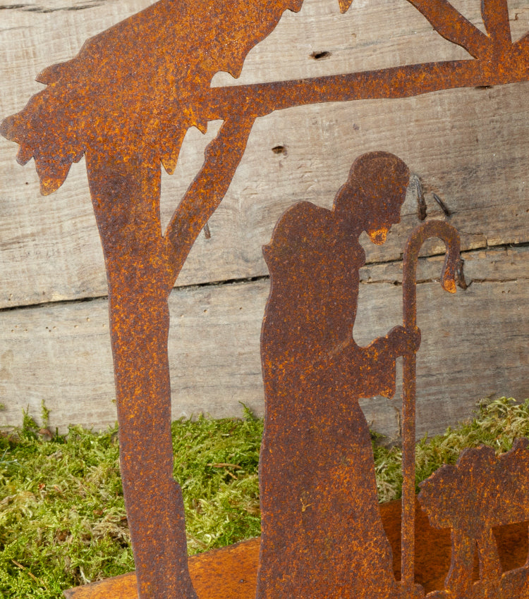 "Natività" in corten piccola