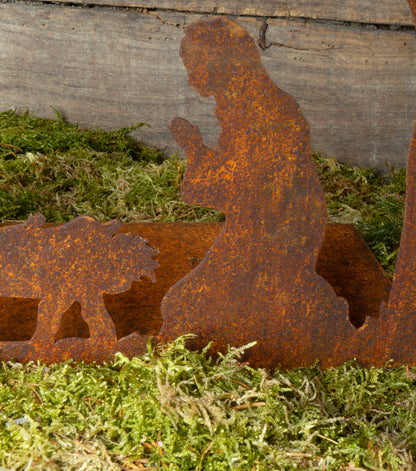 "Natività" in corten piccola