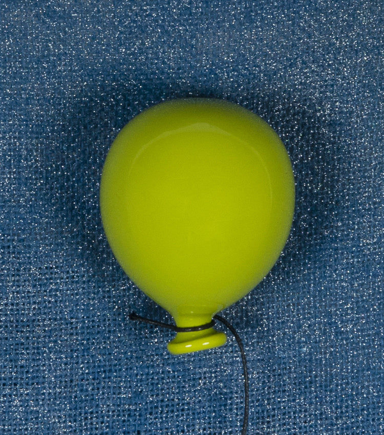 Palloncino verde chiaro piccolo in ceramica