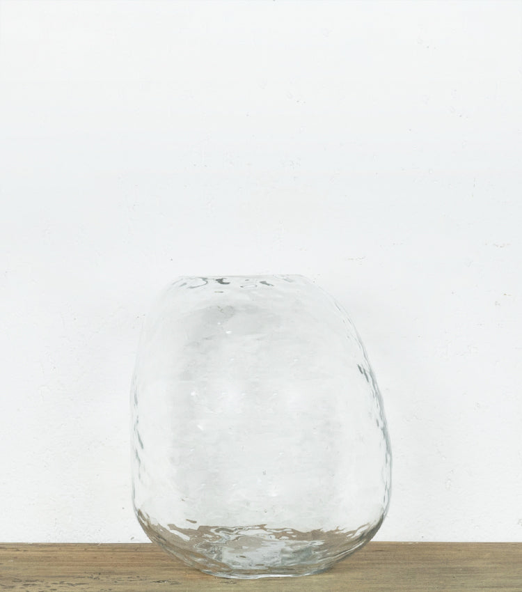 Ampolla deformata in vetro martellato