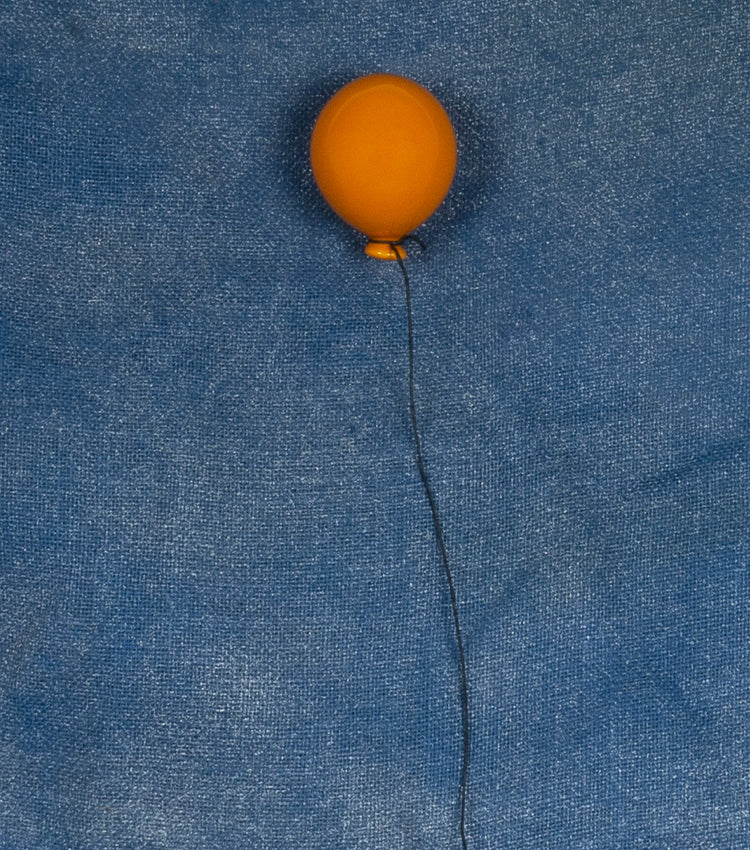 Palloncino arancione piccolo in ceramica