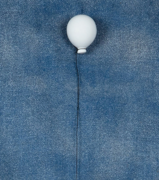 Palloncino bianco piccolo in ceramica