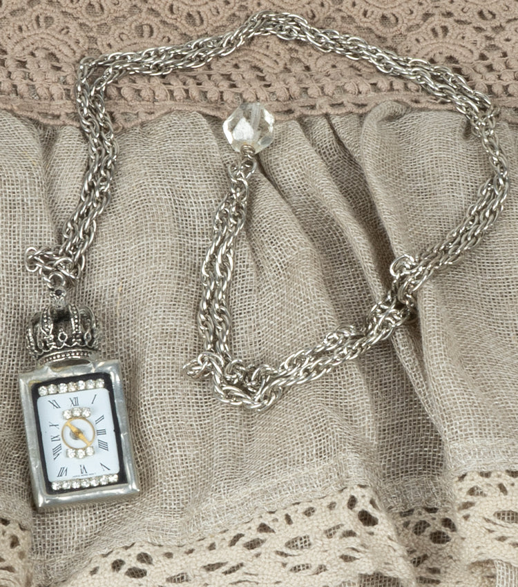Collana Tiffany con orologio e Corona
