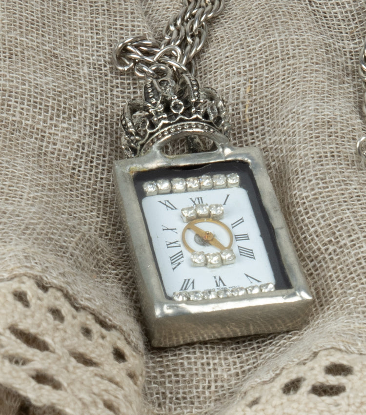 Collana Tiffany con orologio e Corona