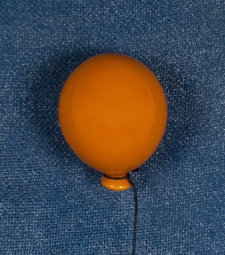 Palloncino arancione piccolo in ceramica