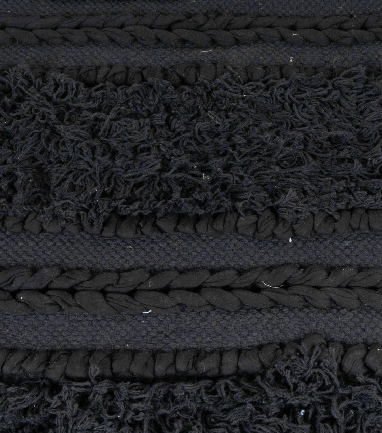 Tappeto nero in cotone