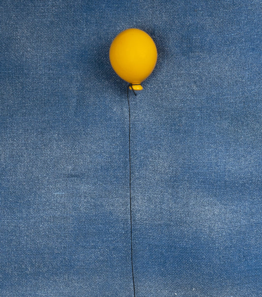 Palloncino “giallo ocra” piccolo in ceramica