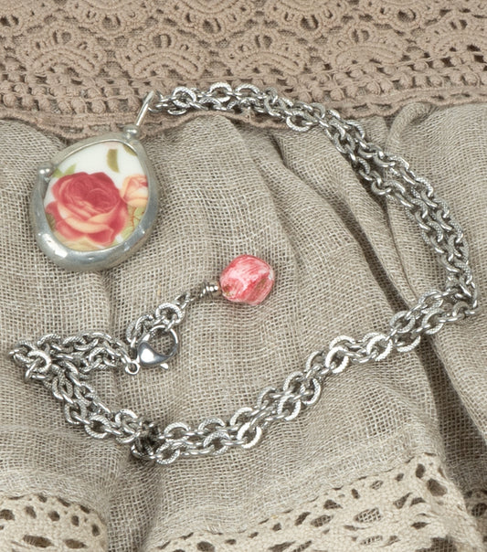 Collana Tiffany con rosa