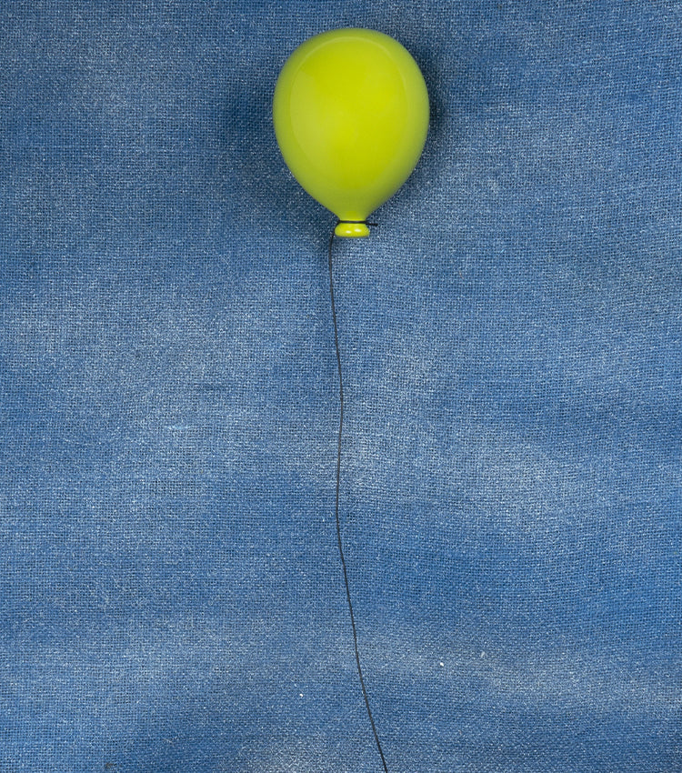 Palloncino verde chiaro grande in ceramica