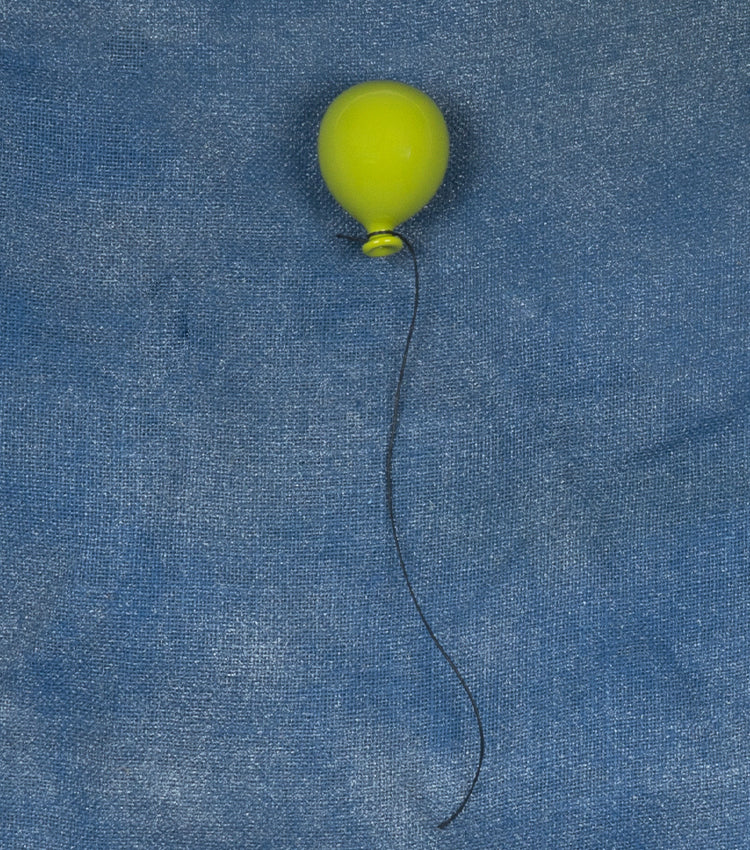 Palloncino verde chiaro piccolo in ceramica